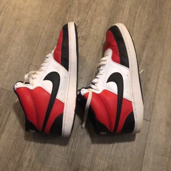 Nike Court Vision Mid: Red and Black Colorway - Picture 5 of 8